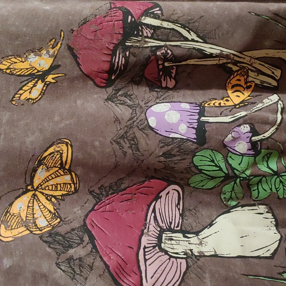 Mushroom & Butterfly relaxed fit, drop shoulder, distressed sweatshirt XL - Picture 2 of 8